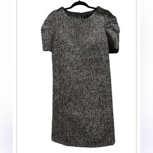 NWT area stars tweed Black and White puff Sleeve Dress